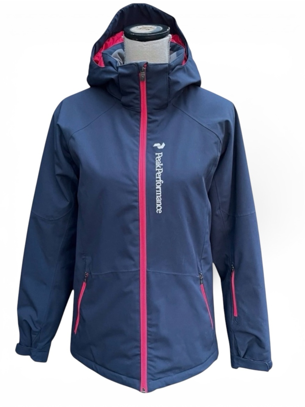 Peak Performance Navy/Pink Insulated Shell Jacket (S/M)